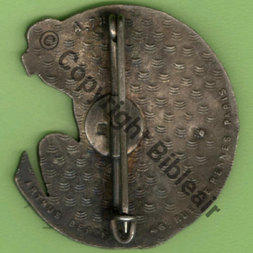 A0786 ESC INS AVIAT LEGERE AA 1.320 BLIDA  AB Rennes Bol poinconne Chevrons Src.Y.GENTY 230Eur(x8) 